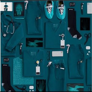 ISO: Figs Caribbean Blue XS/XST